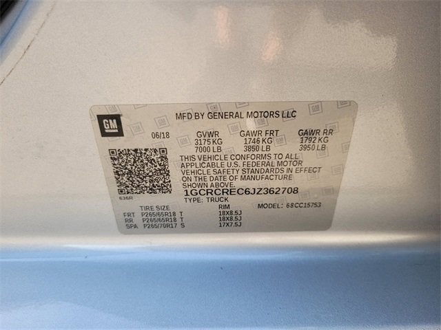 2018 Chevrolet Silverado 1500 LT