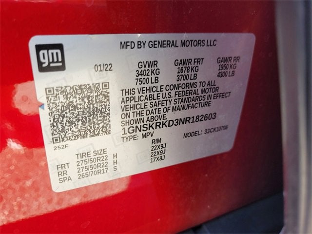 2022 Chevrolet Tahoe RST