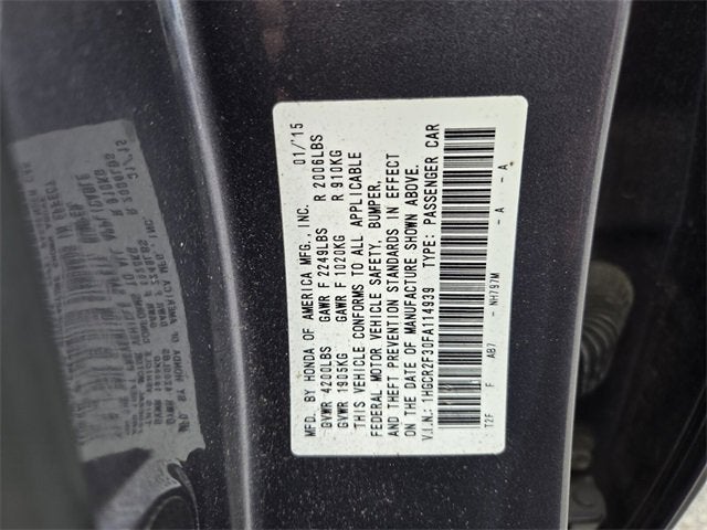 2015 Honda Accord LX