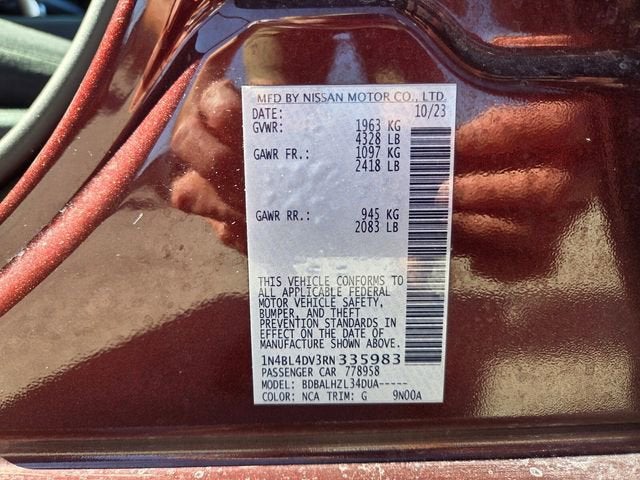 2024 Nissan Altima SV FWD