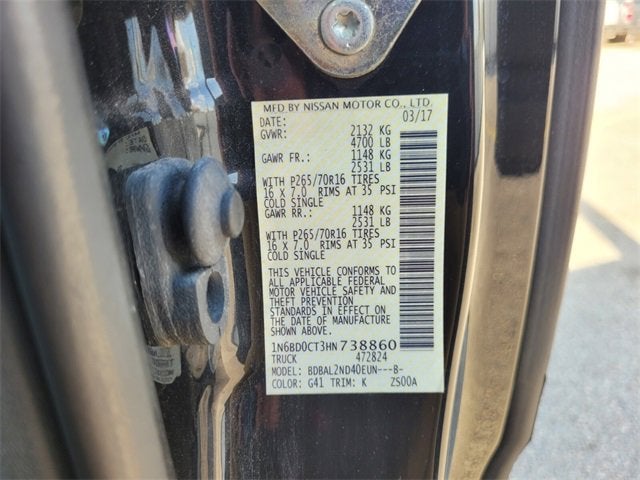 2017 Nissan Frontier SV