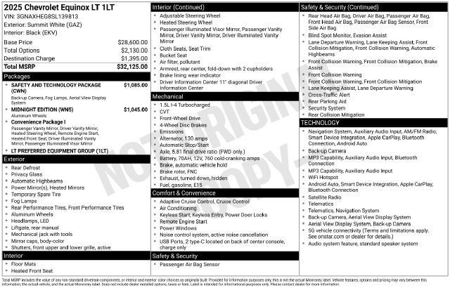 2025 Chevrolet Equinox LT