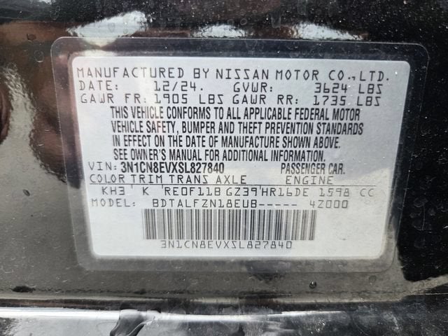2025 Nissan Versa SV