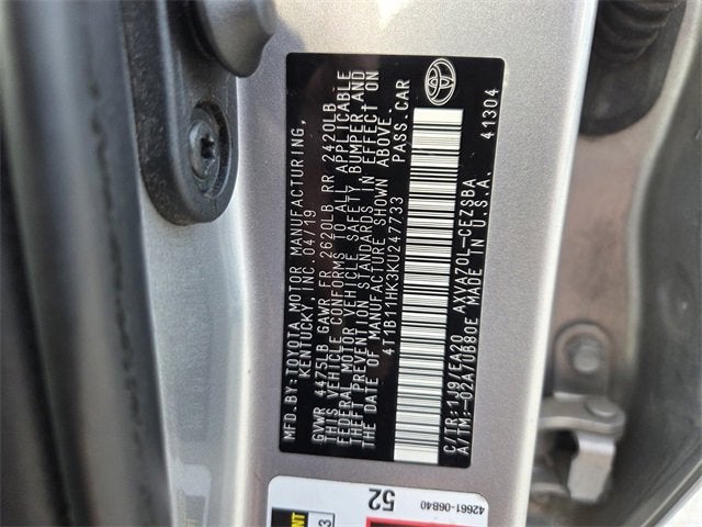 2019 Toyota Camry LE