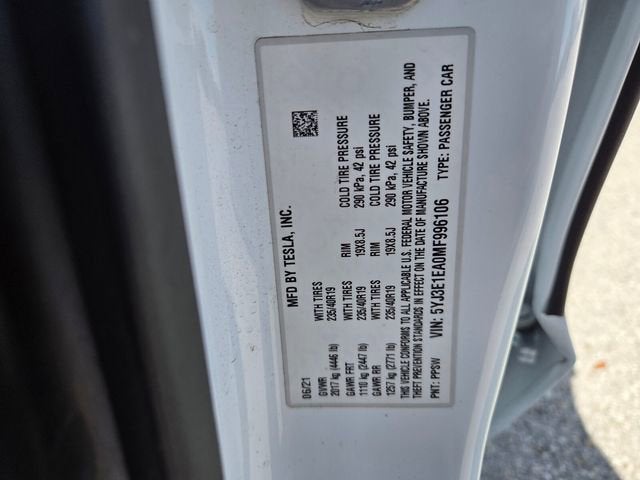 2021 Tesla Model 3 Standard Range Plus Rear-Wheel Drive