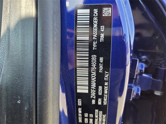 2021 Alfa Romeo Giulia 4DR SDN RWD