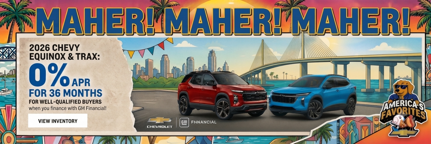 2026 Chevy Equinox and Trax. 0% APR for well-qualified buyer