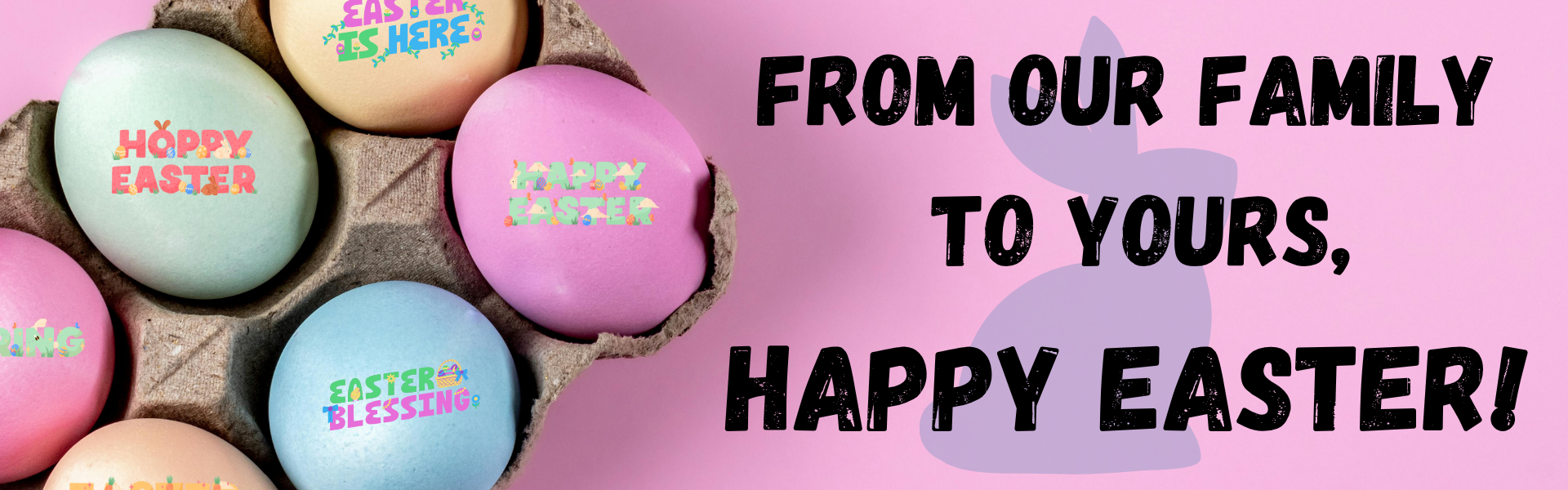 Easter Greetings banner April 2026