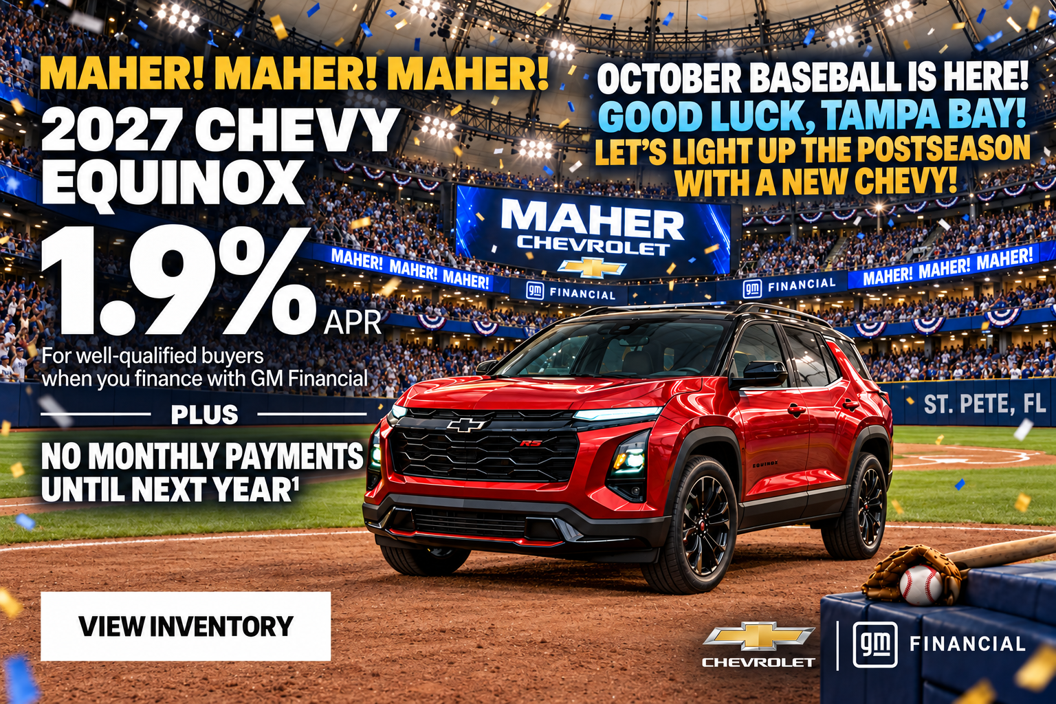 2027 Chevy Equinox. 1.9% APR For well-qualified buyers when 
