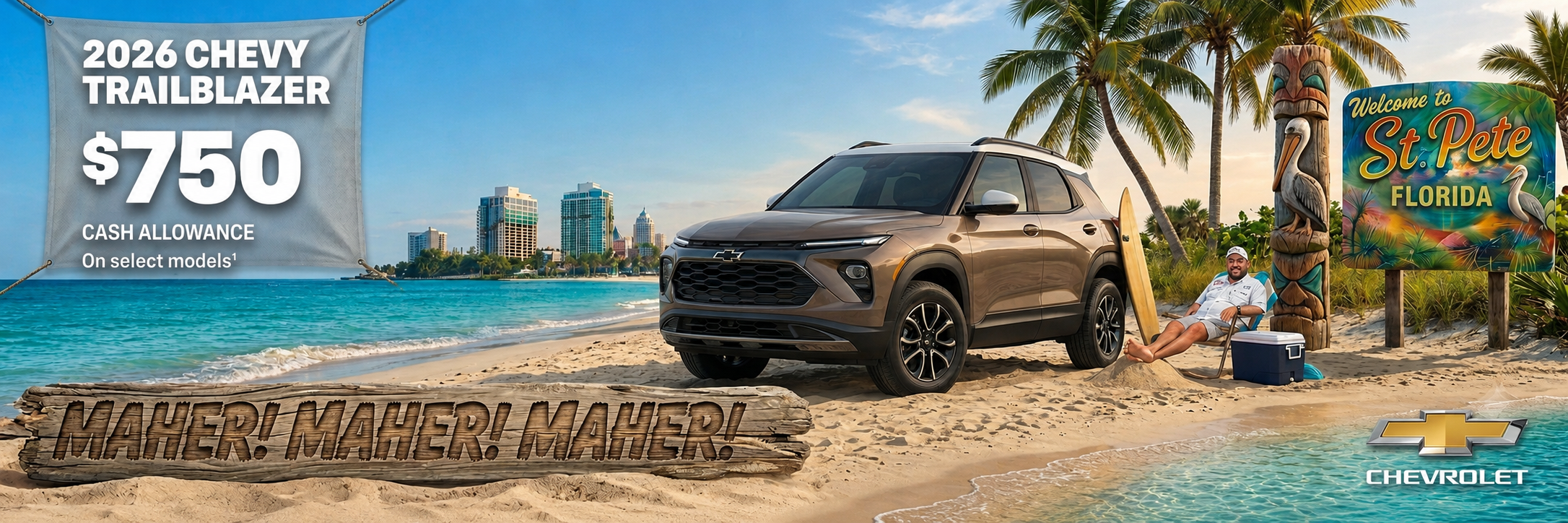 2026 Chevy Trailblazer. $750 Cash Allowance on select models