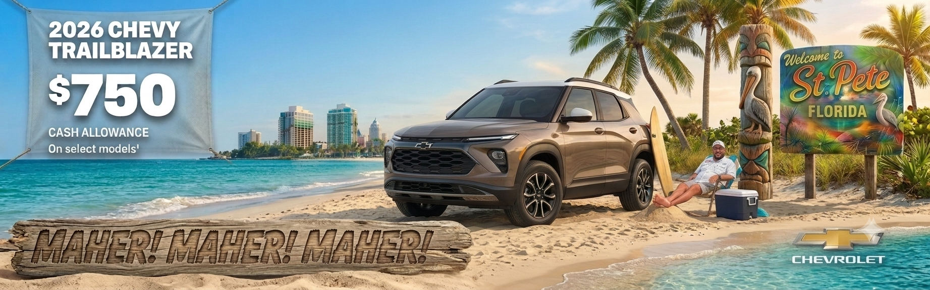 2026 Chevy Trailblazer. $750 Cash Allowance on select models