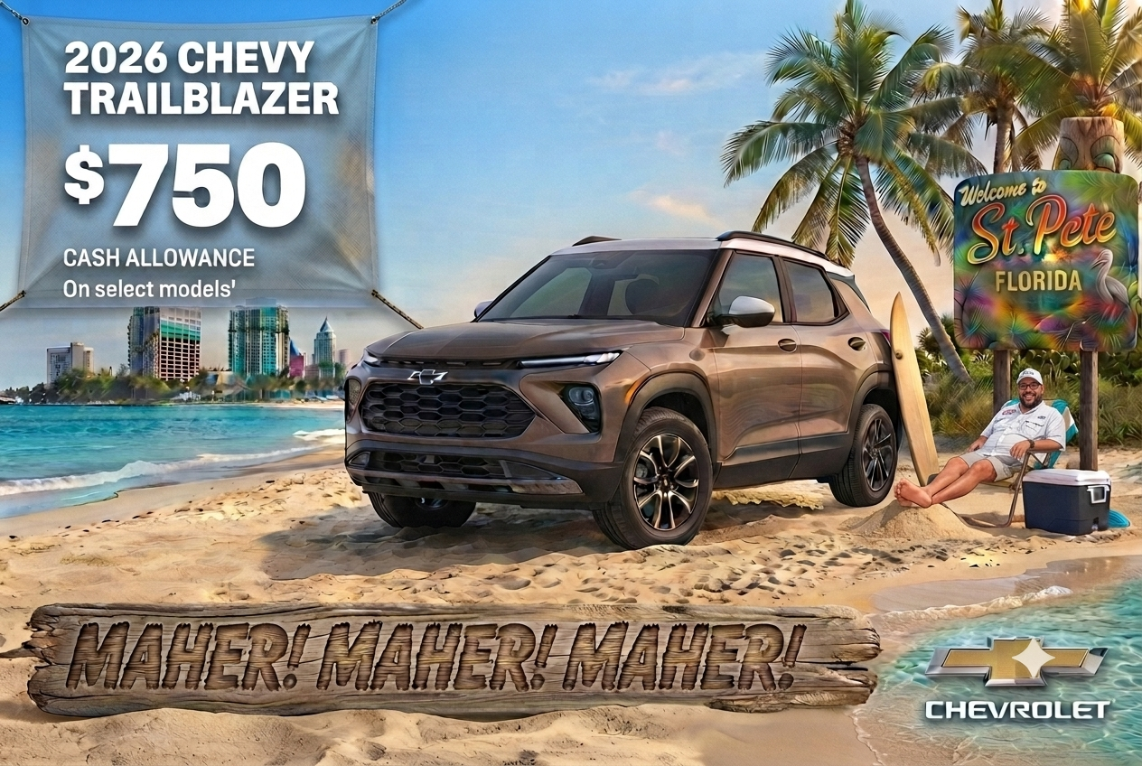 2026 Chevy Trailblazer. $750 Cash Allowance on select models