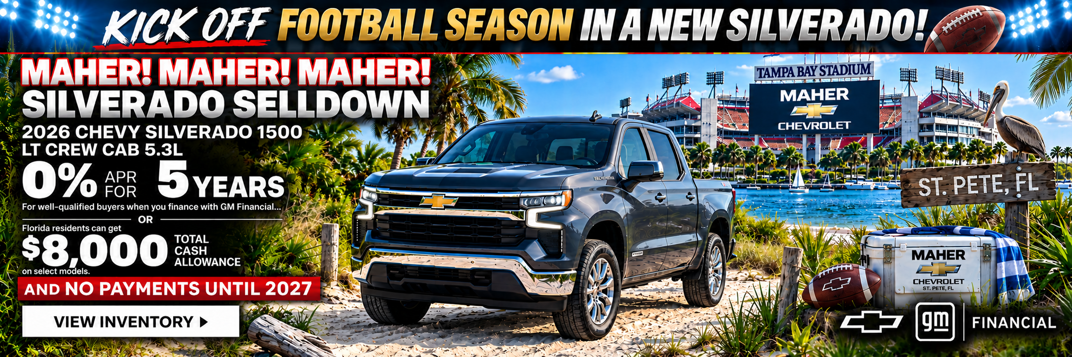 026 Chevy Silverado 1500 LT Crew Cab 5.3L. 0% APR for 5 year